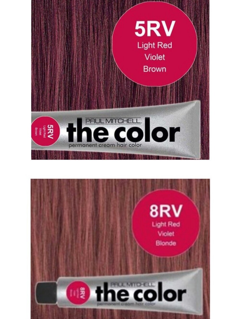 New (2) Paul Mitchell Permanent Cream Hair Color Size 3 fl oz each